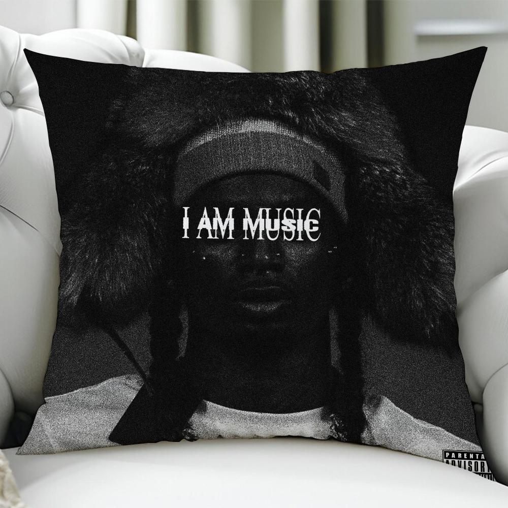 Playboi Carti I Am Music Rap cushion cover Birthday Anniversary Gift Double Sided Printed Zipper Cushion Cover Soft Skin Bedding