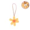 3D Color Six-Petal Flower Name Sticker Pendant Fabric Flower Doll Anti-Lost Lanyard Luggage Tag Charm Keychain Bag Decor Toys