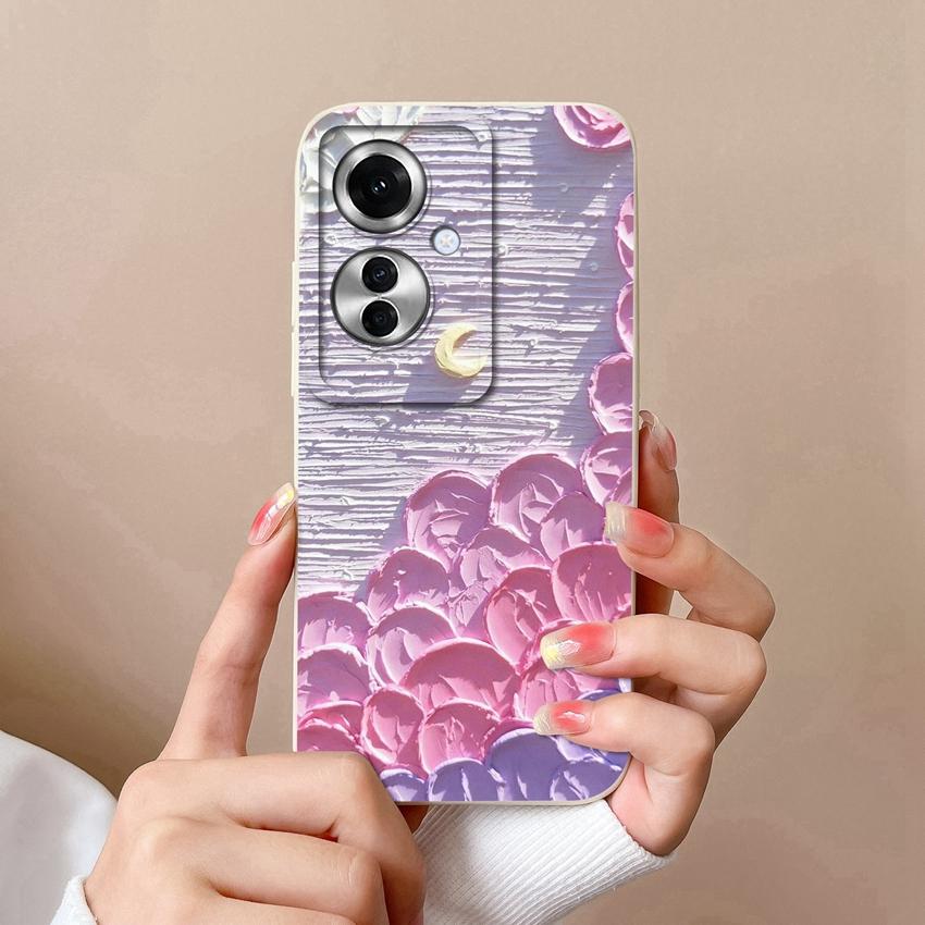 Чехлы для телефонов для Oppo F25 Pro F23 Realme C20 C25 C30 C31 C33 C35 Narzo N53 N63 С узором «Пляжная кокосовая пальма» Жидкий силиконовый защитный чехол для корпуса Oppo