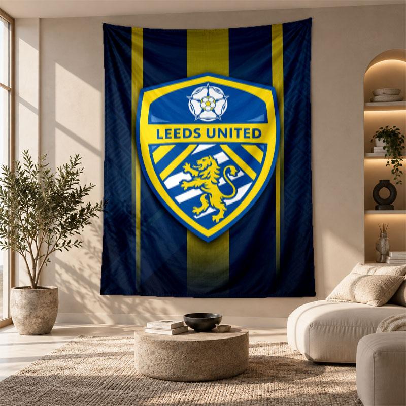 Decorative Tapestry,Leeds United Printed Wall Art, Lightweight Wall Hanging For Bedroom Background