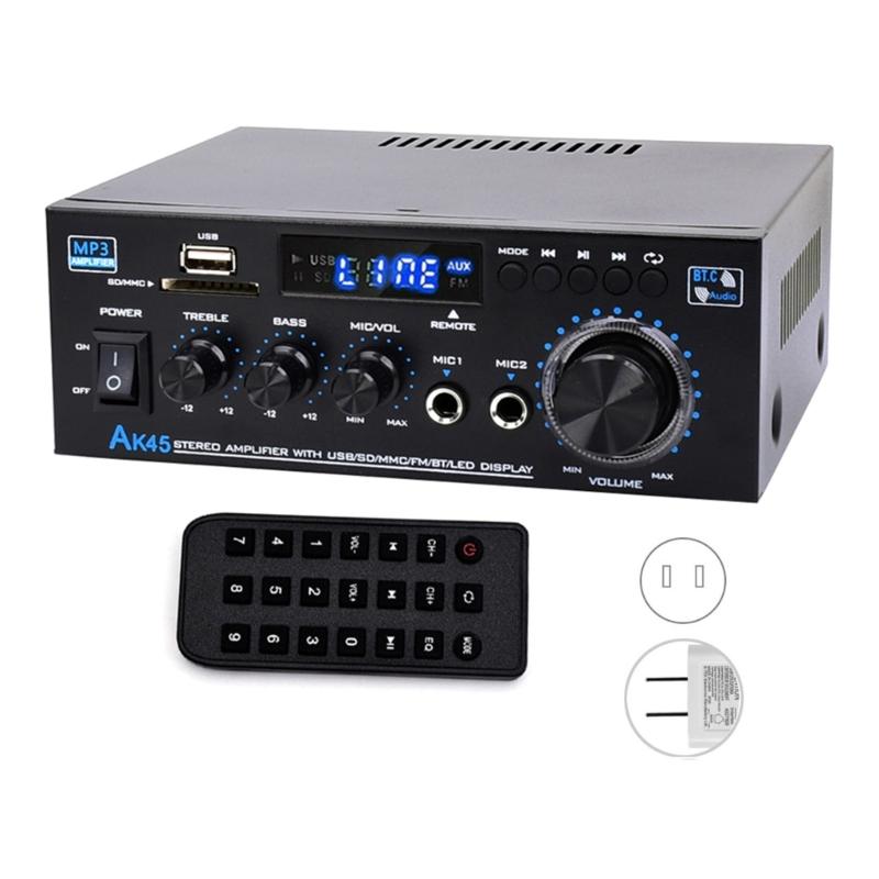 50-ваттные 2.0-канальные Hi-Fi усилители мощности с поддержкой Bluetooth 5.0, USB-воспроизведением и входами для домашнего кинотеатра