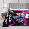Spooky Month Flannel Blanket  Warm Soft Throw Blanket for Outdoor Travel Office Aesthetic Bedspread Sofa Bed Cover