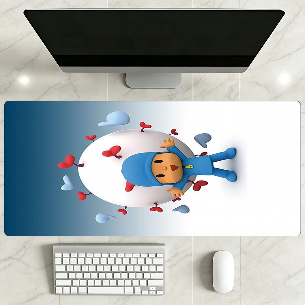 Pocoyo Large Mouse Pad Gamer Mousepad Computer Desk Mat Non-Slip Rubber Bottom Suitable for Office Gaming PC Laptop