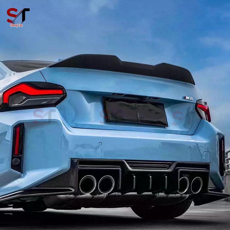 Углепластиковый задний спойлер-«утиное крыло» BMW M2 G87 в стиле MP, без сверления