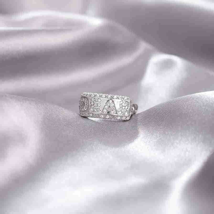 New Time Run Cross Ring, Niche Opening Adjustable Non Fading Ring