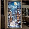 Зимний пейзаж Дом Большой Размер Алмазная Живопись Новая Коллекция Сделай Сам Полный Квадратный Круглый Алмаз Стразы Вышивка Мозаика Наборы для Вышивания Крестиком Декор Стен