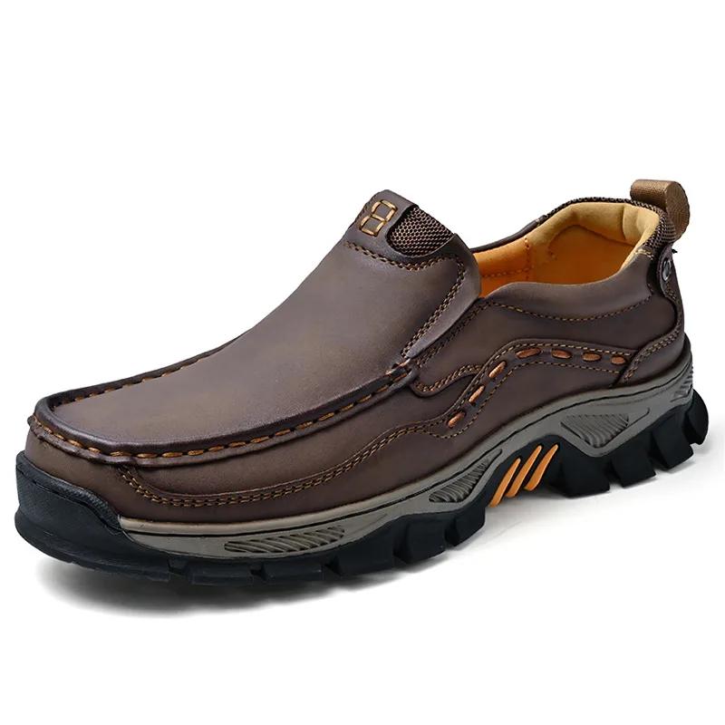 Fashion Fashion Trendy Male Driving Shoes Versatile Non-slip Hiking Shoes Comfortable Outdoor Men's Loafers Moccasins Treking Footwear