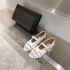 Retro hollow ballet Mary Jane women's shoes breathable soft-soled sandals women's 2025 new flat-soled comfortable dancing shoes