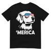 Футболка «Золотистый ретривер 4 июля Merica»