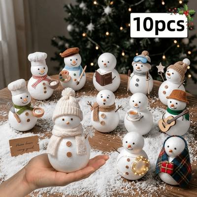 10 шт. Пенопластовые шары для поделок Снеговик Рождественские DIY шары для поделок Домашние украшения