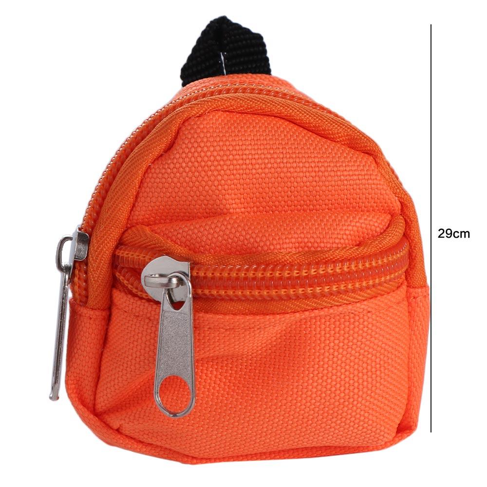 Zipper Mini Backpack 1/6 BJD Rucksack Doll Backpack Miniature Doll Bag BJD Doll Schoolbag Doll Bag