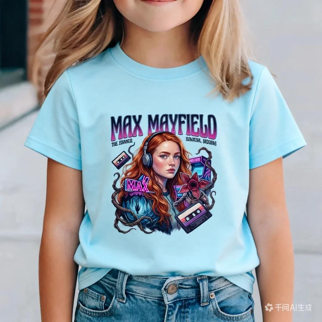 New T-Shirts with Stranger Things Prints Fashionable for Summer 2026, Affordable but Elegant, with Round Neck, Soft and Modern