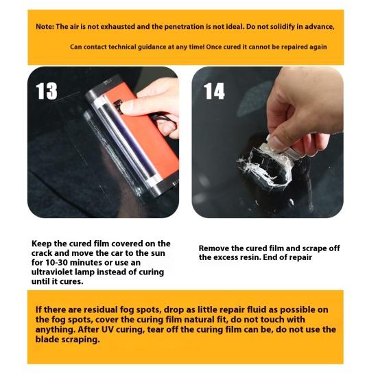 Automotive Repair Fluid Kit DIY Windshield Repair Resin Windshield Crack Repair Kit Car Glass Corrector Shatter Repair Glue