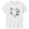 Butterfly Heart Outline Love Design TShirt Butterfly Heart Valentines Day Gift