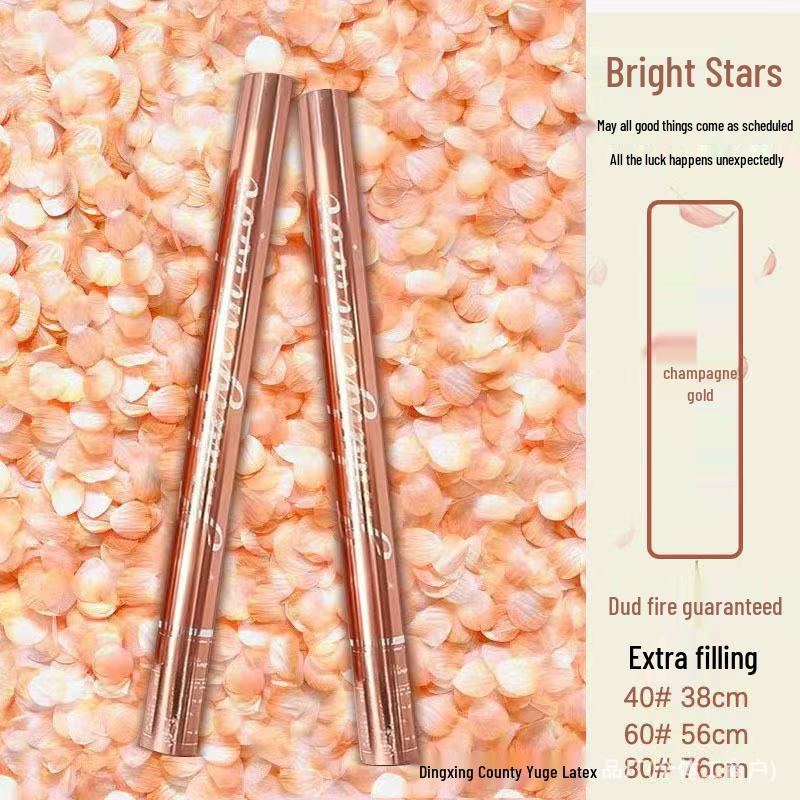 Starry Sky Petal Confetti Cannon - Colorful Matte Wedding & Event Spray Tube