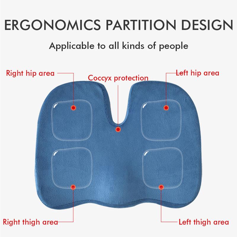 Новые товары для автомобилей U-образная гелевая ортопедическая подушка с эффектом памяти, пенопластовая подушка для сиденья, массажное сиденье для автомобиля, офисное кресло, коврик для автомобиля, аксессуары для автомобиля