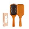 RHOS Hair Paddle Hair Quality Scalp Сухое и влажное использование Настоящее время Щетка, Щетка, Деревянная, Улучшение, Уход, Расческа, Антистатическая, Гладкая, Расческа, Женская, Мужская,