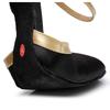 Женская обувь для латинских танцев SILK Ballroom Modern Pole Dance Shoes Женская обувь для сальсы, танго, средний каблук, закрытый носок, латинские туфли для девочек