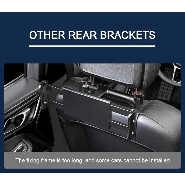SEAMETAL Upgraded Car Headrest Phone Holder Telescopic Anti Shake Auto Table Holder Smartphone Mount for 4-12.9 Inch iPad iPhone