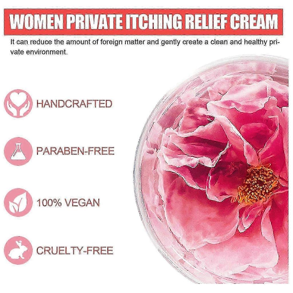 Daily Feminine Care Cream for Sensitive Skin - Gentle Itch Relief & Odor Control