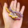 Натуральная кожа верхний слой коровья кожа вишневый цвет подвеска для сумки цветочный орнамент автомобильный брелок-подвеска подвеска на сумку Винтаж
