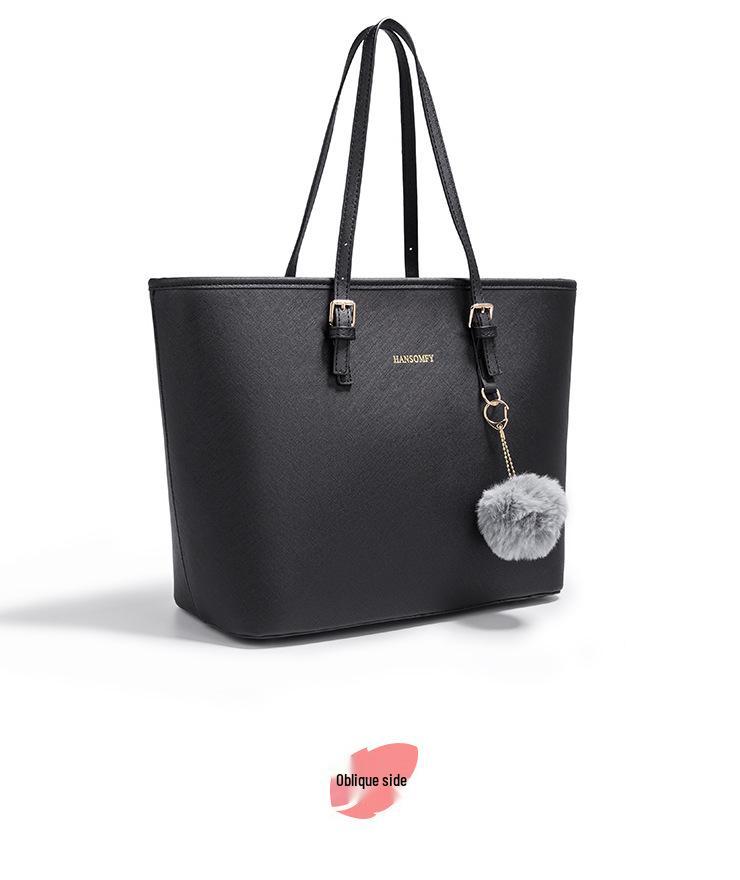 2025 Fall/Winter Women's Embossed Large Handbag - European & American Fashion, Shoulder/Crossbody