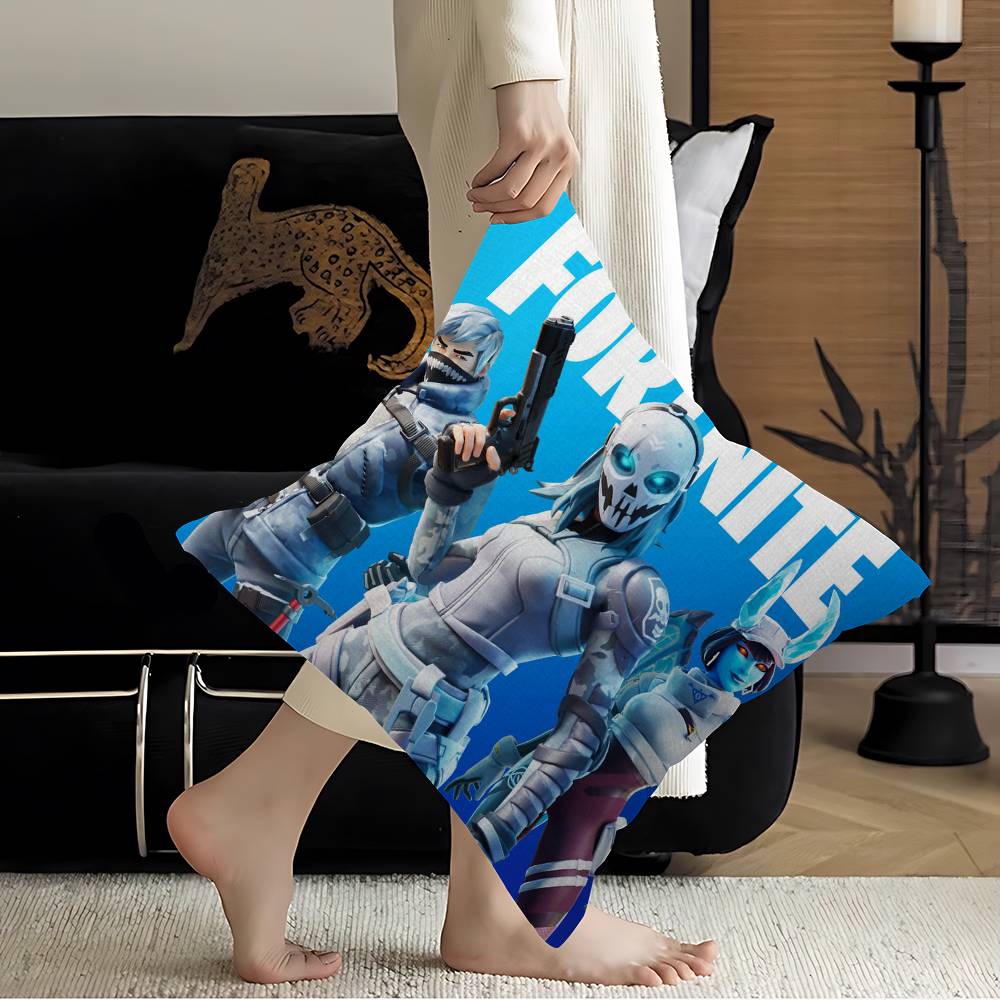 Cartoon Game FFortniteS Cushion Cover Inches Farmhouse Decor Home Throw Pillow Covers For Couch Decorations