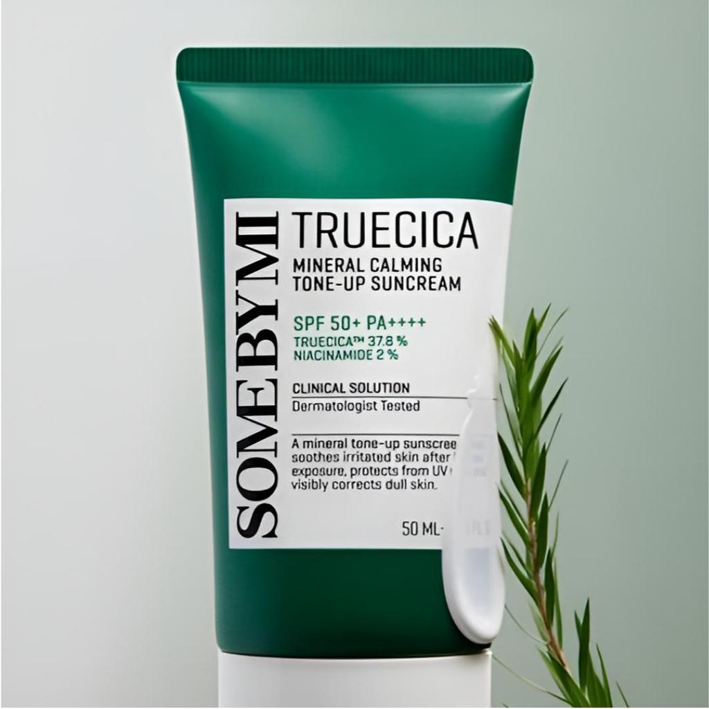 SOME BY MI Truecica Mineral Calming Tone-Up Sunscreen SPF 50+ PA++++ Suncream 50ml