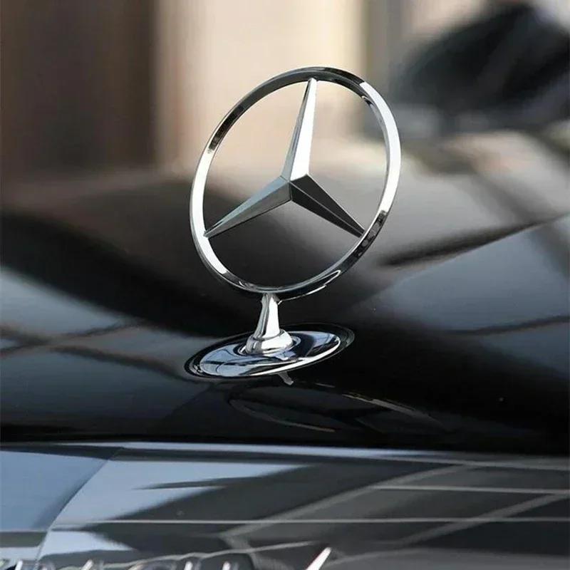 BAM1 Car Front Bonnet Hood Emblem Badge for Mercedes Benz W202 W203 W204 W205 W208 W210 W220 GLA CLA GLC GLK GLE Accessories