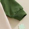 Toddler Baby Sweatshirt Romper 3M 6M 12M 18M Irish Letter Clover Embroidery Long Sleeve Jumpsuit for Newborn Girl Boy Cute Clothes