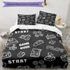 3pcs Game Controller Bedding Set Duvet Cover Closure Includes 1 Duvet Cover & 2 Pillowcases, Soft and Comfortable for All Seasons.