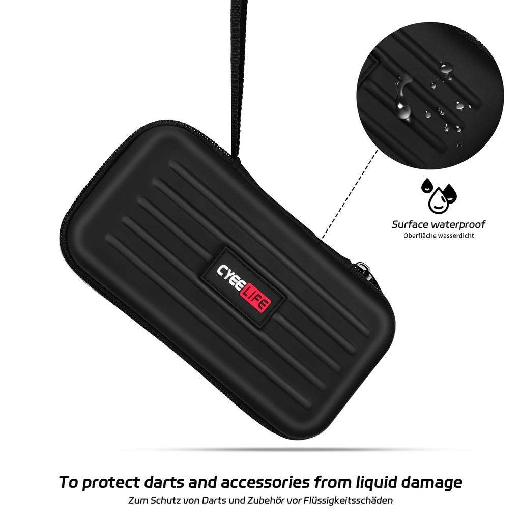 CyeeLife Dart Bag Protects Your Darts and Soft-tip Darts and Provides Multiple Pockets for Your Darts and Other Dart Accessories