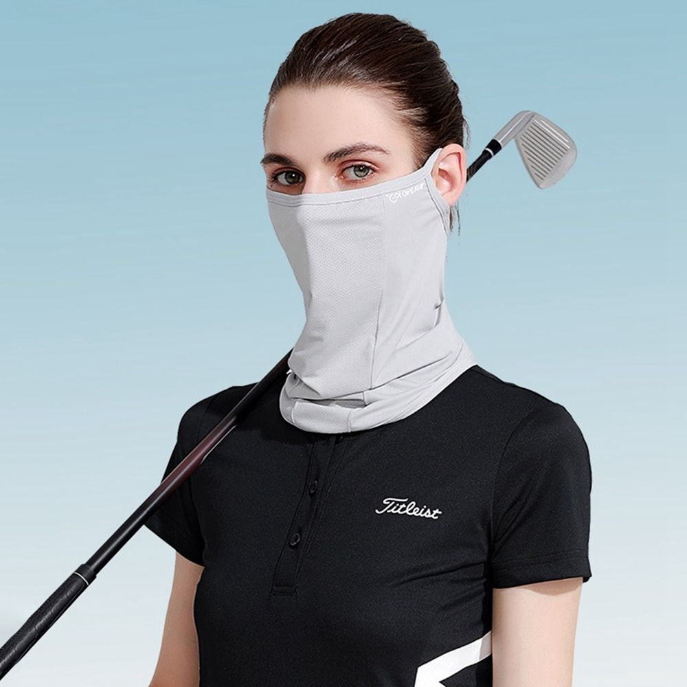 Fishing Riding Outdoor UV Protection Face Cover Ice Silk Mask Neck Wrap Cover Sunscreen Face Scarf