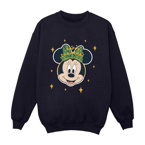 Disney Mens Minnie Mouse Happy Christmas Sweatshirt