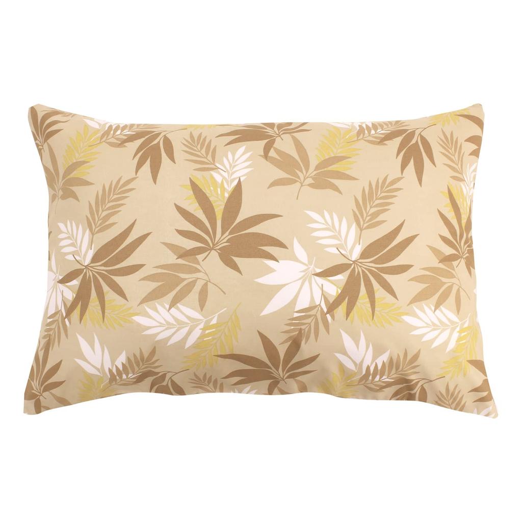 Merry Night Pillow Cover Beige 43 X 63 Cm Zipper Type Easy To Insert Pillow Washable Quick Dry Wrinkle Resistant "Resort Leaf" Approx. FF16114-96
