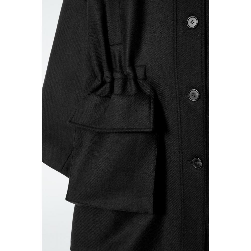 COS Японское шерстяное рабочее пальто большого размера