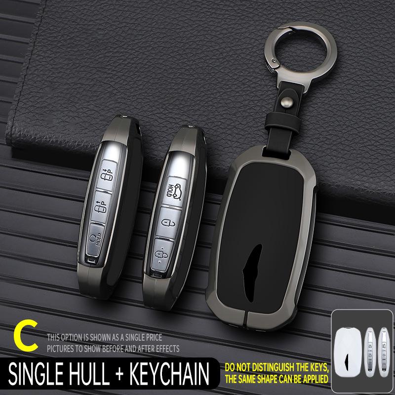 Genesis C Model Мужская кожаная ключница - Минималистичный высококлассный брелок-подвеска