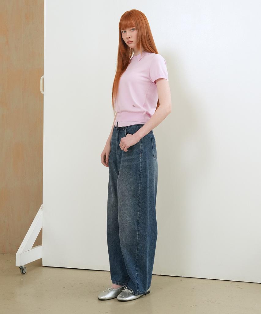 GENERALIDEA Layered Essential Half Pullover [Pink] / Wbe2L05533