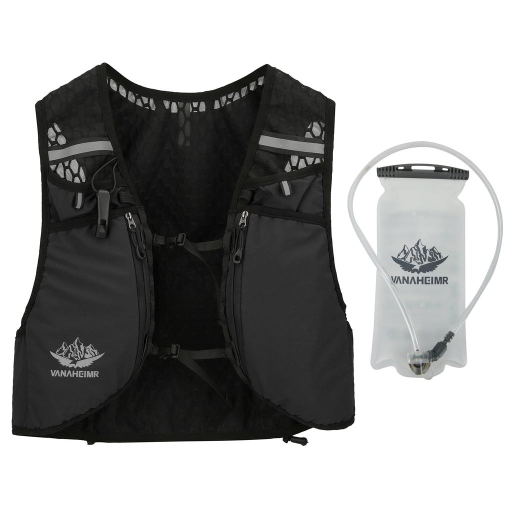 Жилет для бега VANAHEIMR с сумкой для питья, регулируемый универсальный жилет для питья для женщин и мужчин