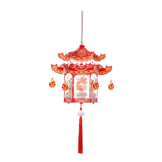 Портативный дворцовый фонарь, набор для самостоятельного изготовления цветочного фонаря, интерактивная игра, удобный для детей, набор материалов для фонаря на палке