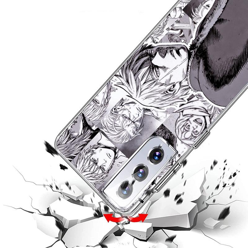 Чехол для телефона Vinland Saga для Samsung Galaxy S24 S25 Edge S26 Ultra S23 S22 S21 Plus S20 FE + Чехол с индивидуальной печатью Galaxy S24