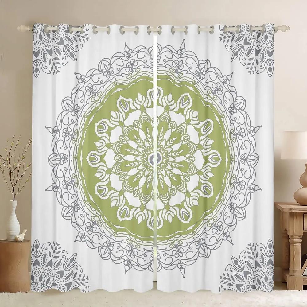Затемняющие шторы на окна Mid Century Boho Термоизоляционные шторы для спальни, кухни, гостиной, шторы с высокой степенью затемнения