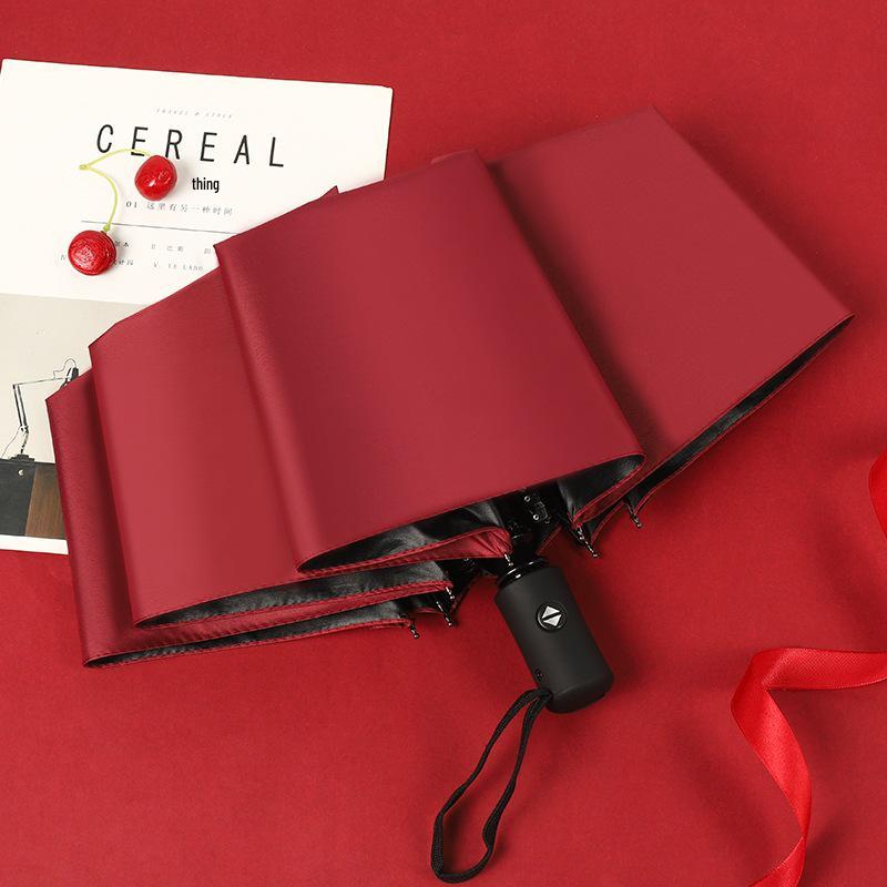 Роскошный полностью автоматический складной зонт для женщин и мужчин — солнцезащитный, защитный и рекламный зонт для бизнеса.