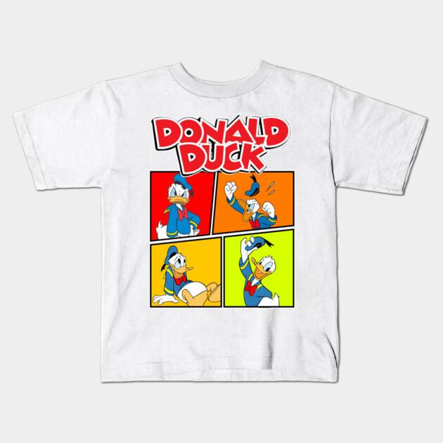 Boys Girls Soft Cotton Graphic Tees Donald Duck T-shirt Breathable Daily School Wear Kids T-Shirts
