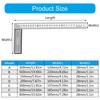 Точный алюминиевый сплав квадратный угол линейка транспортир инструмент подходит для точных измерений в деревообработке строительство