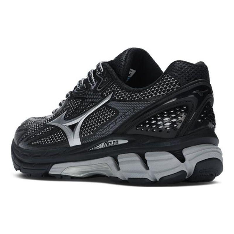 Mizuno Кроссовки для бега Halo mix унисекс низкие черные серебристые D1GH240801