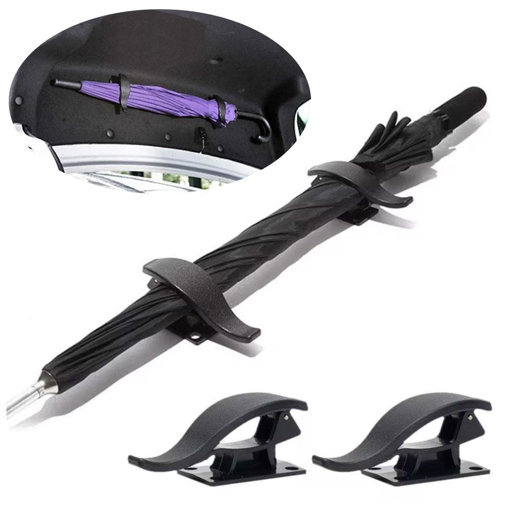 2 шт. Крючок на спинку сиденья автомобиля Многоцелевой держатель для зонта в багажник Держатели Органайзер для хранения зонта в автомобиле Универсальный автомобильный аксессуар