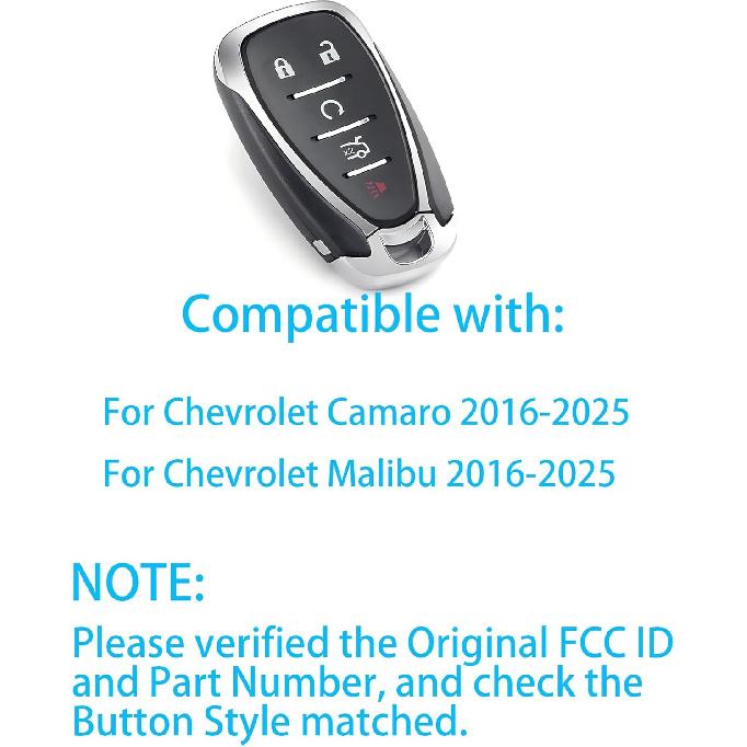 Умный ключ для Chevrolet Malibu 2016-2025, Замена брелока дистанционного управления с функцией приближения Alliskeys для Chevy Camaro Malibu 2016-2025 HYQ4EA/HYQ4ES