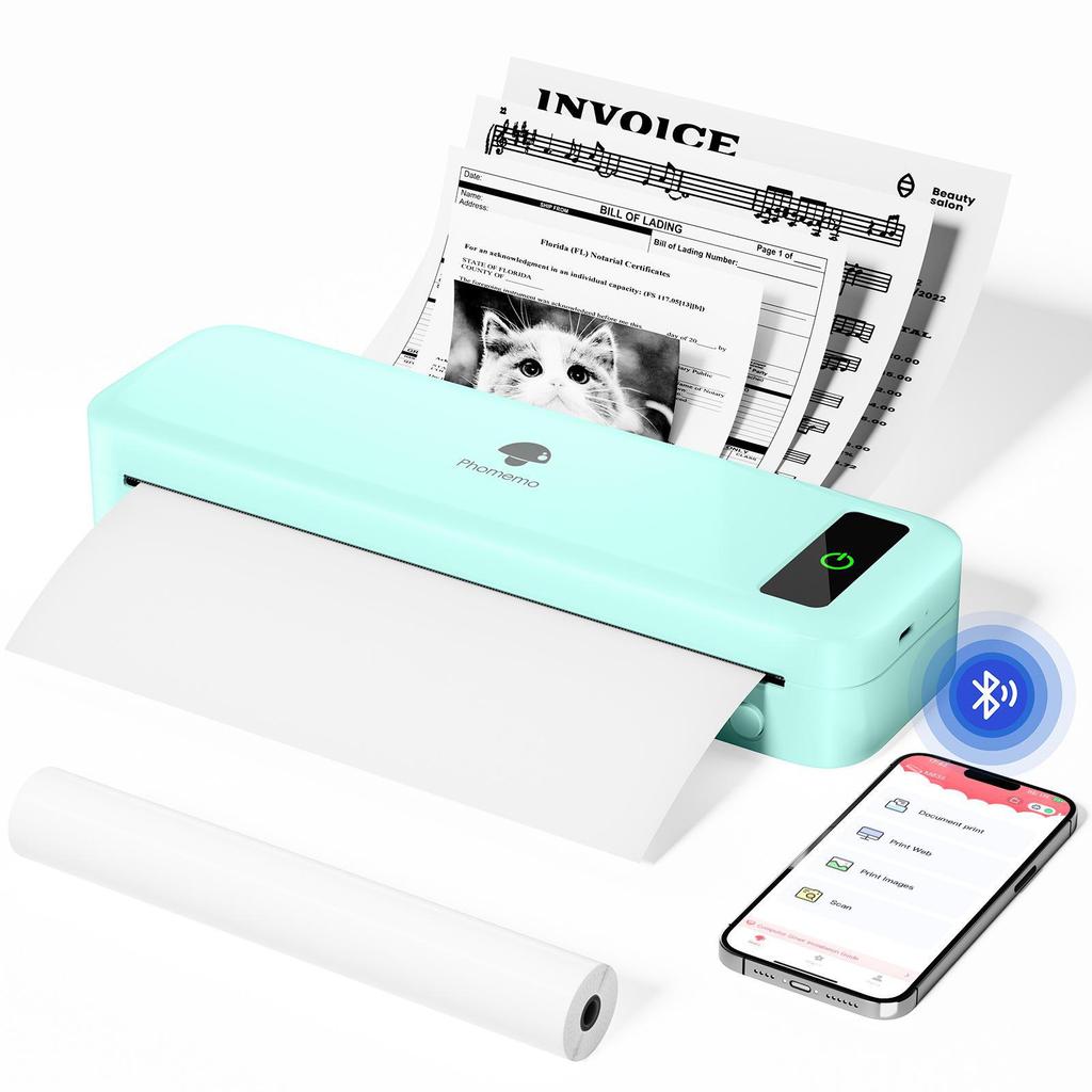 Phomemo M08F A4 черно-белый термопринтер - мини-домашний офис и принтер для татуировок