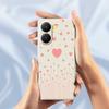 For Xiaomi Redmi Turbo 4 5G/Poco X7 Pro 5G Case Pink Love Pattern Printing Straight Edge TPU Phone Back Cover